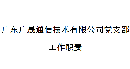 深圳市天眼雲客信息技術有限公司黨支部工(gōng)作職責